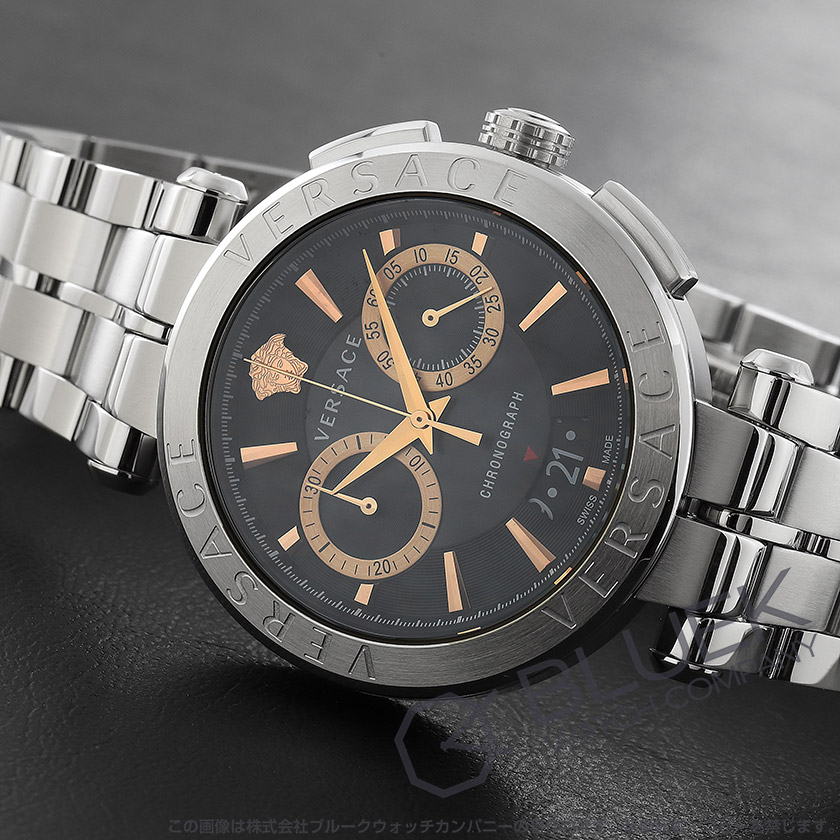 ヴェルサーチ アイオン クロノグラフ メンズ VE1D01019 | 新品腕時計 