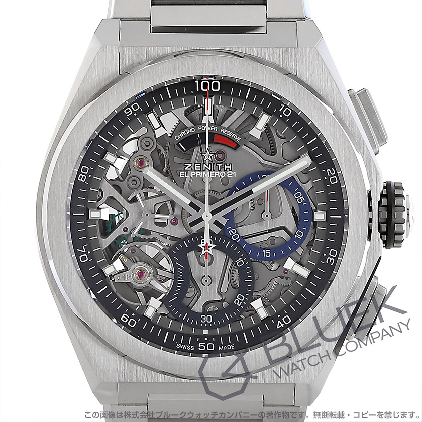 ゼニス デファイ エル プリメロ 21 クロノグラフ パワーリザーブ メンズ 95.9000.9004/78.M9000